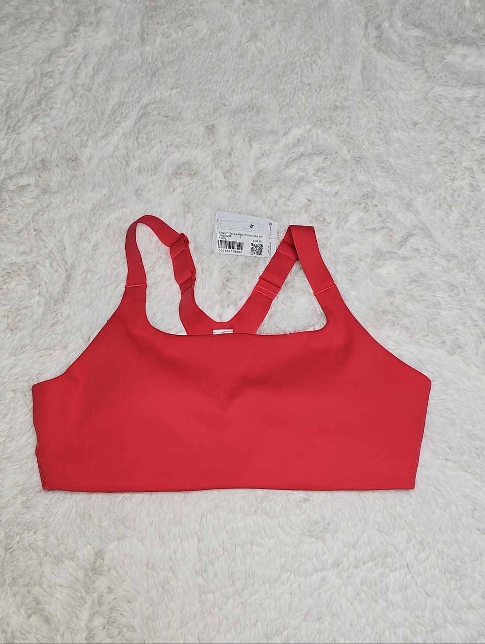 lululemon athletica Ultralu Square-neck  Adjustable-Strap Sports Bra B/C Size 10